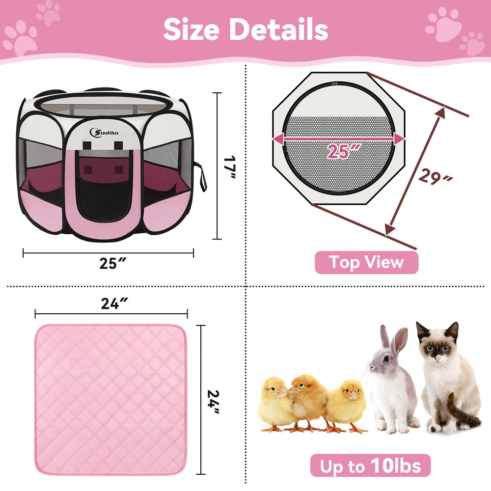 Siedihit dog cat playpen folded tote bag demonstrates portability and storage ease