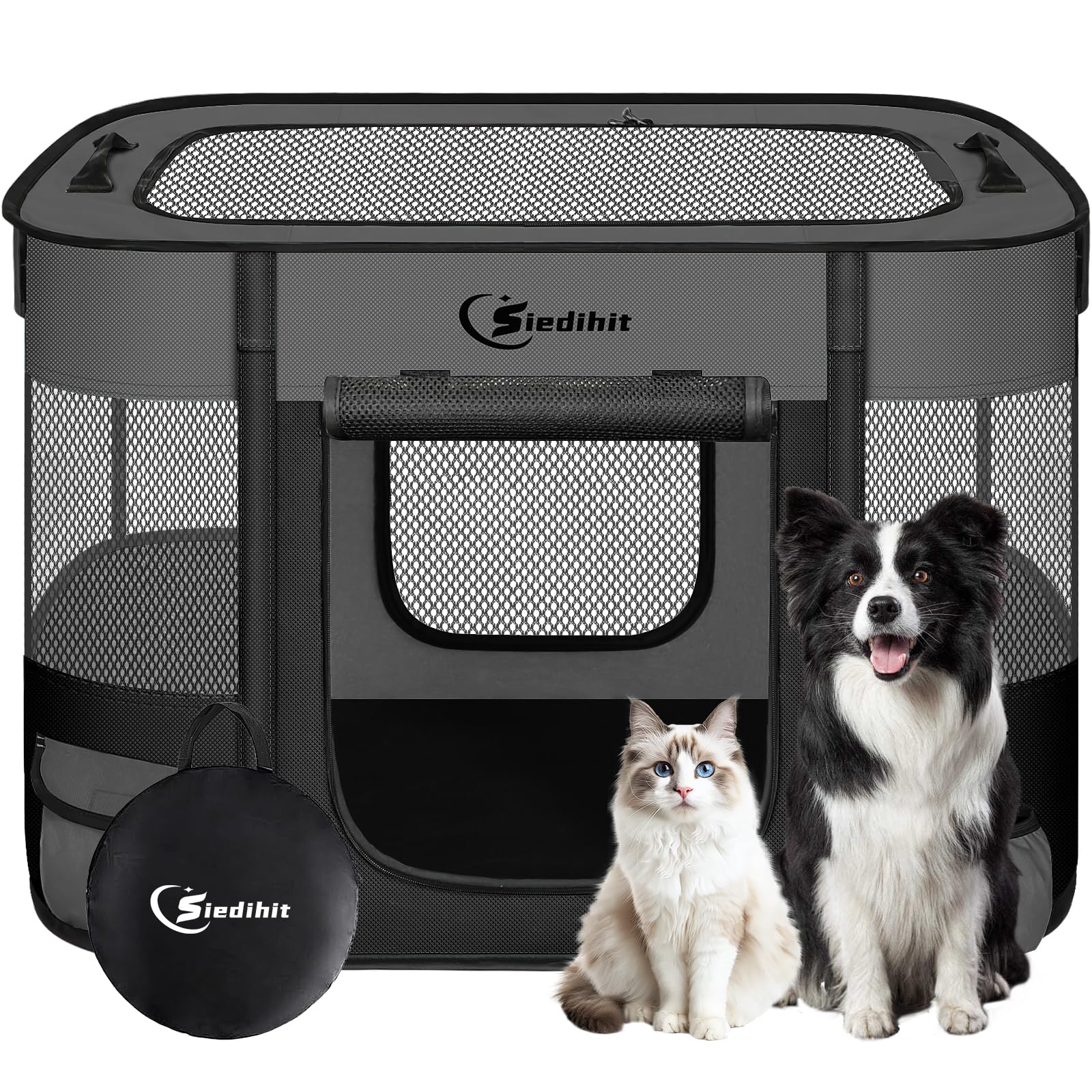 Siedihit dog playpen with safe, durable material for a secure pet space.
