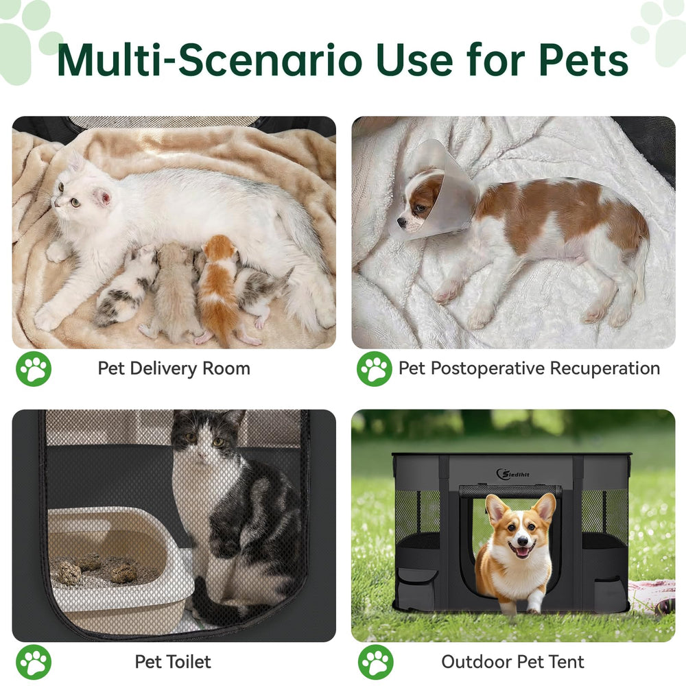 Siedihit dog playpen offers versatile use for travel and camping.