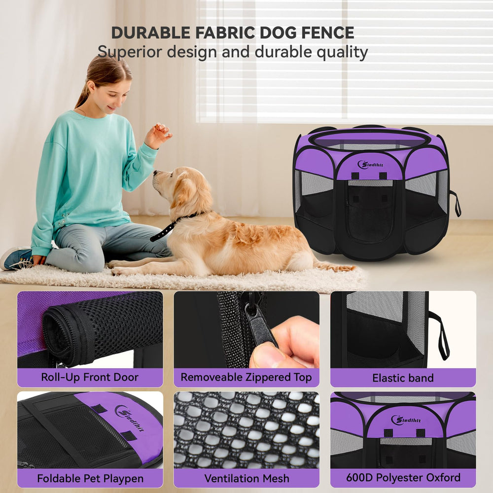 Siedihit indoor outdoor pet crate suitable for indoor and outdoor use.