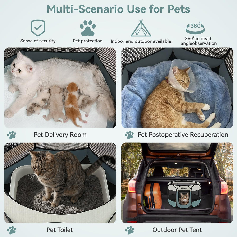 Siedihit playpen indoor-outdoor versatility for pets.