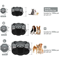 Siedihit portable pop up pet enclosure for on-the-go use.