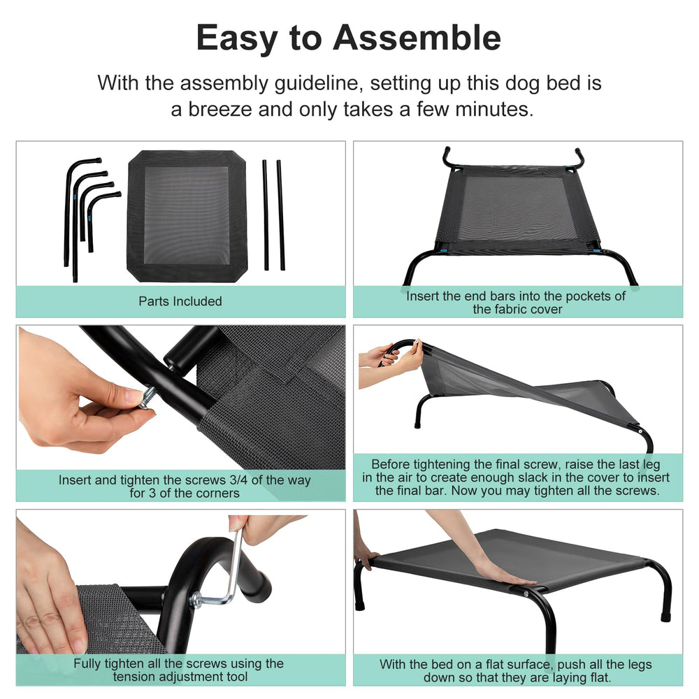 SIEMOUR breathable mesh cover emphasizes easy cleaning and airflow
