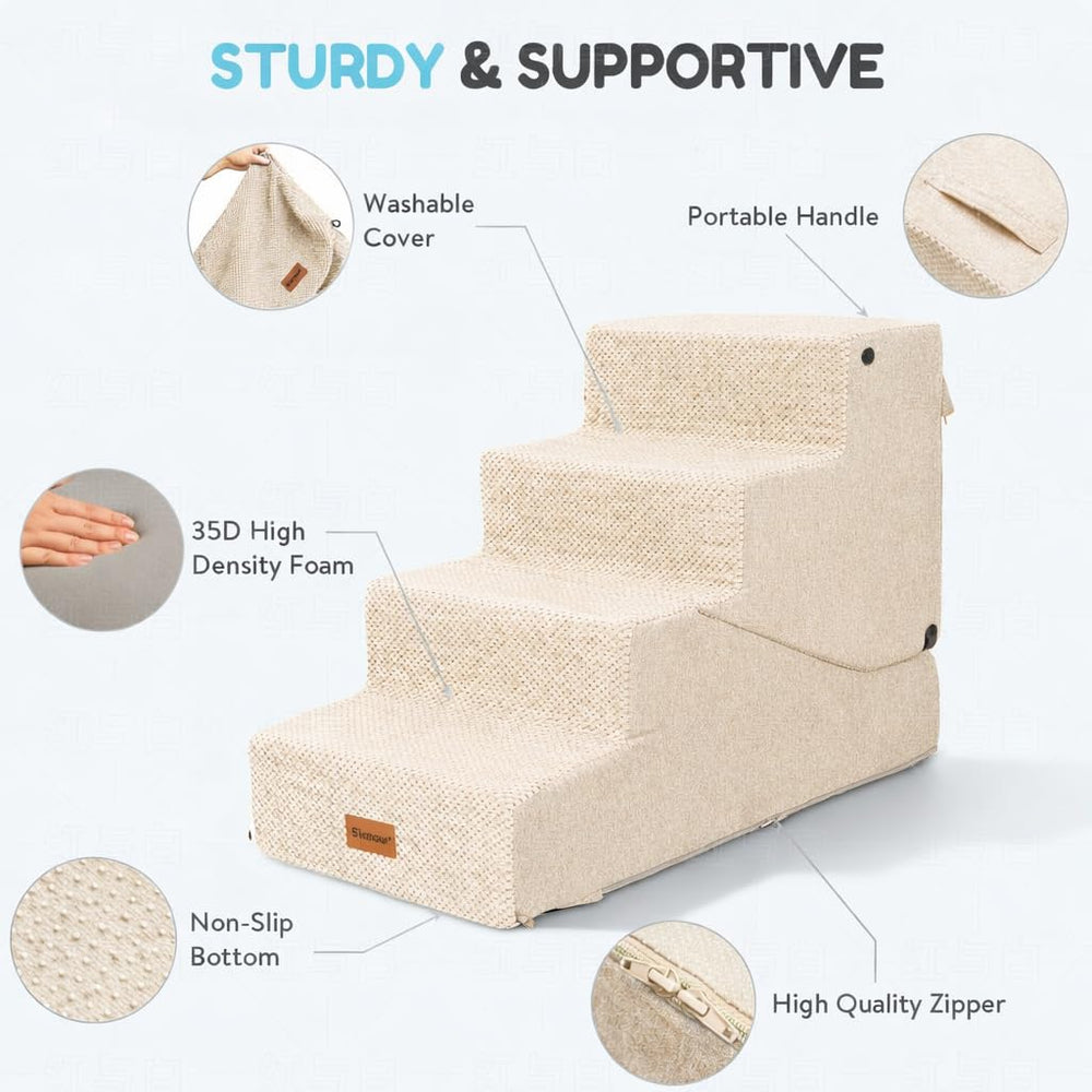 SIEMOUR stairs beige closeup foam highlights soft underfoot support