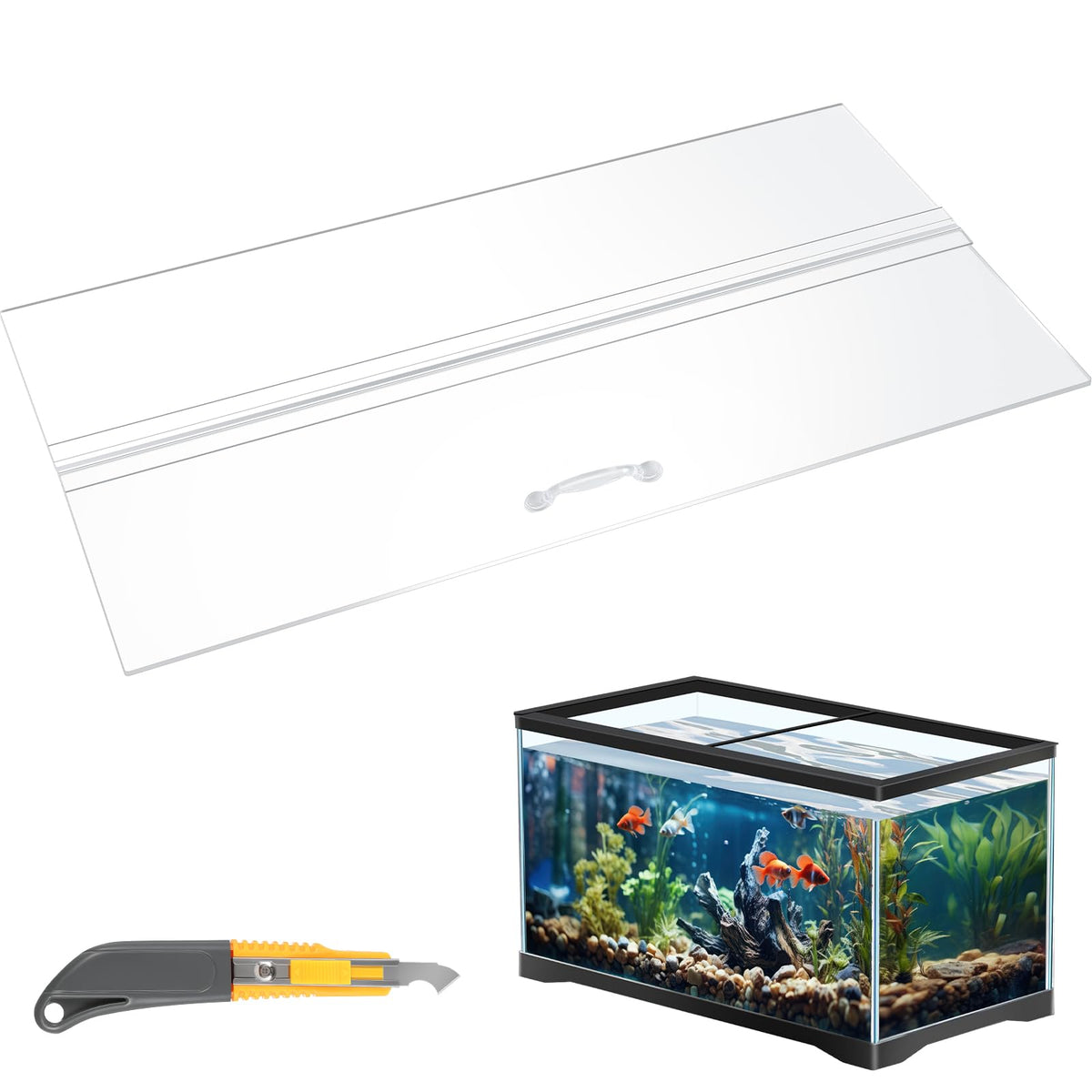 Sieral aquarium canopy clear offers durable protection with unobstructed light for your tank.