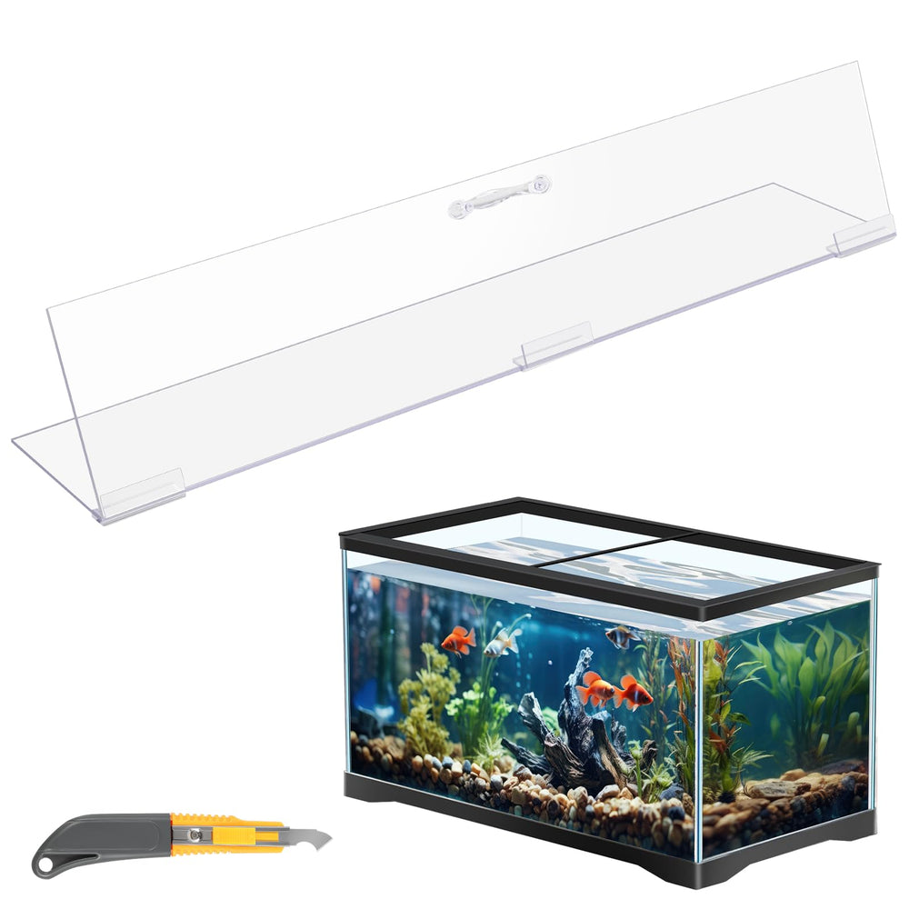 Sieral aquarium canopy clear cover for 5-gallon tank enhances visibility