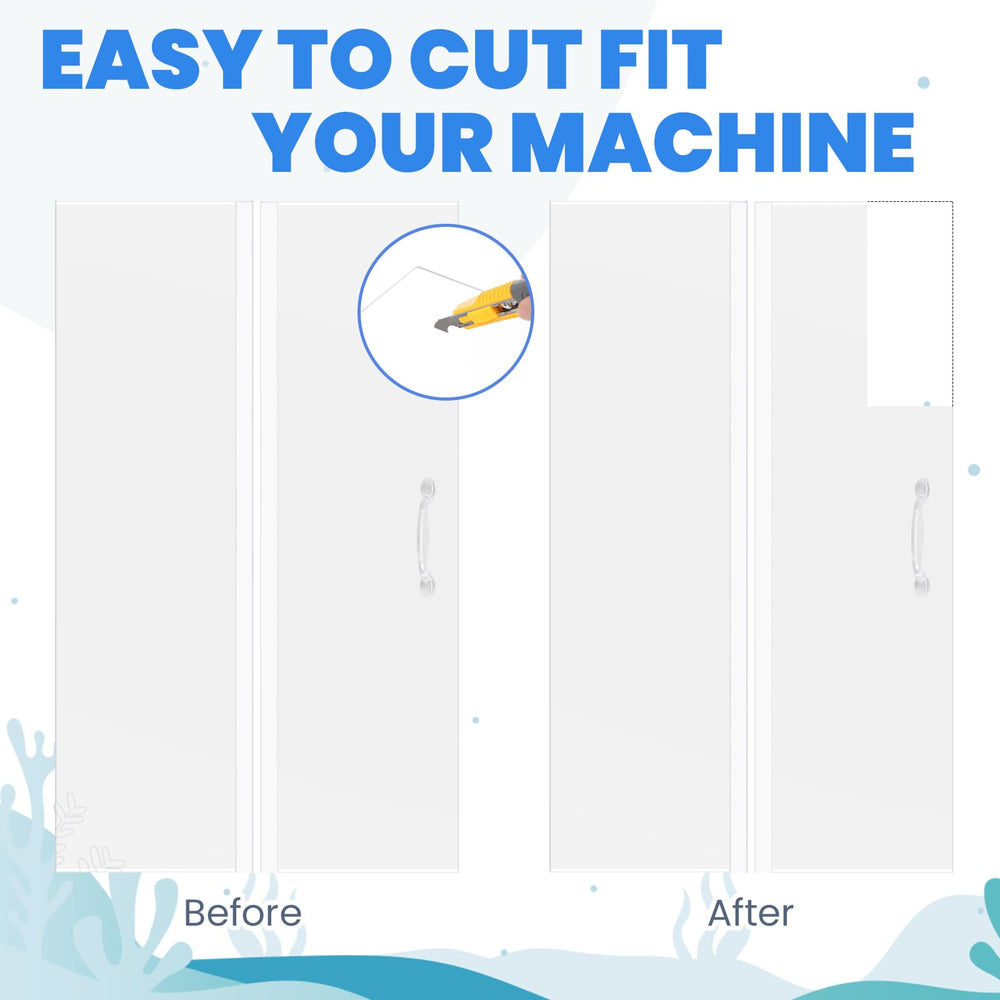 Sieral canopy easy-to-cut design enables precise adjustments around equipment.