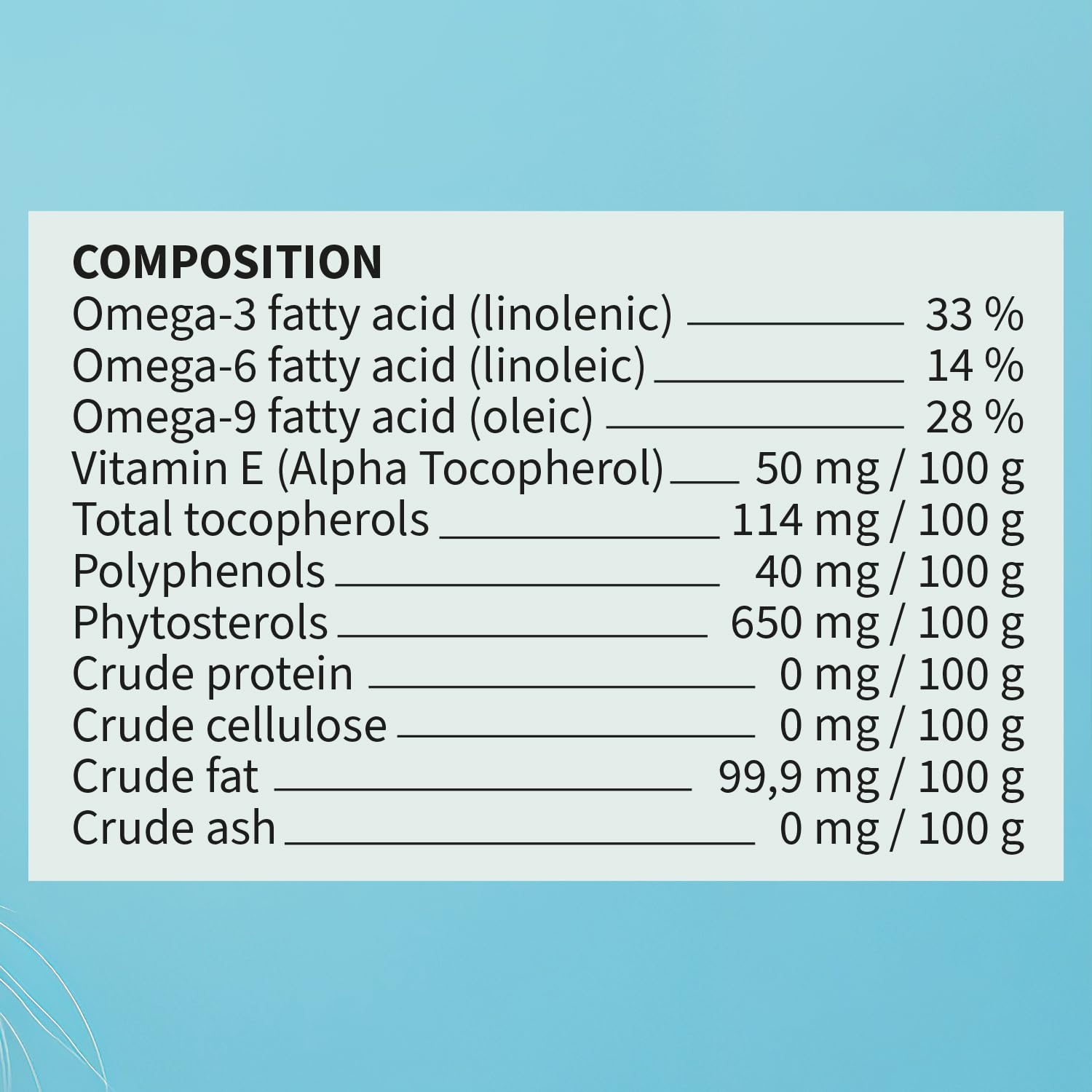 Signé Caméline camelina oil for cats bottle pour, supporting skin comfort and coat health