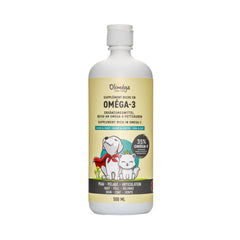 Signé Caméline camelina oil for dogs bottle pour, boosting coat shine and skin health