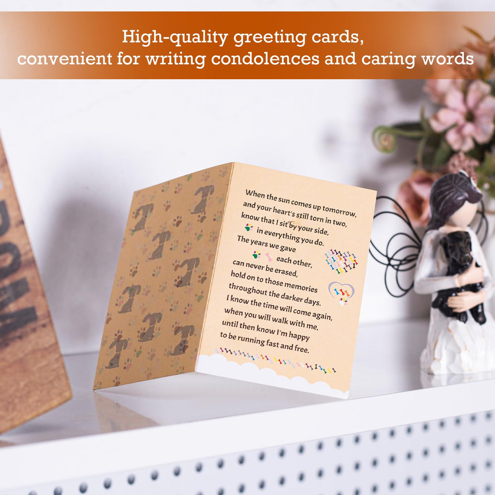 SIGUEJOR dog sympathy card included, easy to send heartfelt condolences