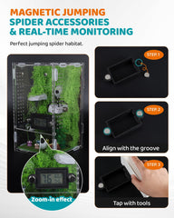 SIICCAR magnetic accessories enable flexible, customizable habitat layouts.