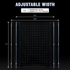 SIKGFPN clear acrylic divider offers high visibility and unobtrusive separation for tank views.