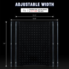 SIKGFPN clear aquarium divider with suction cups for quick, secure setup.