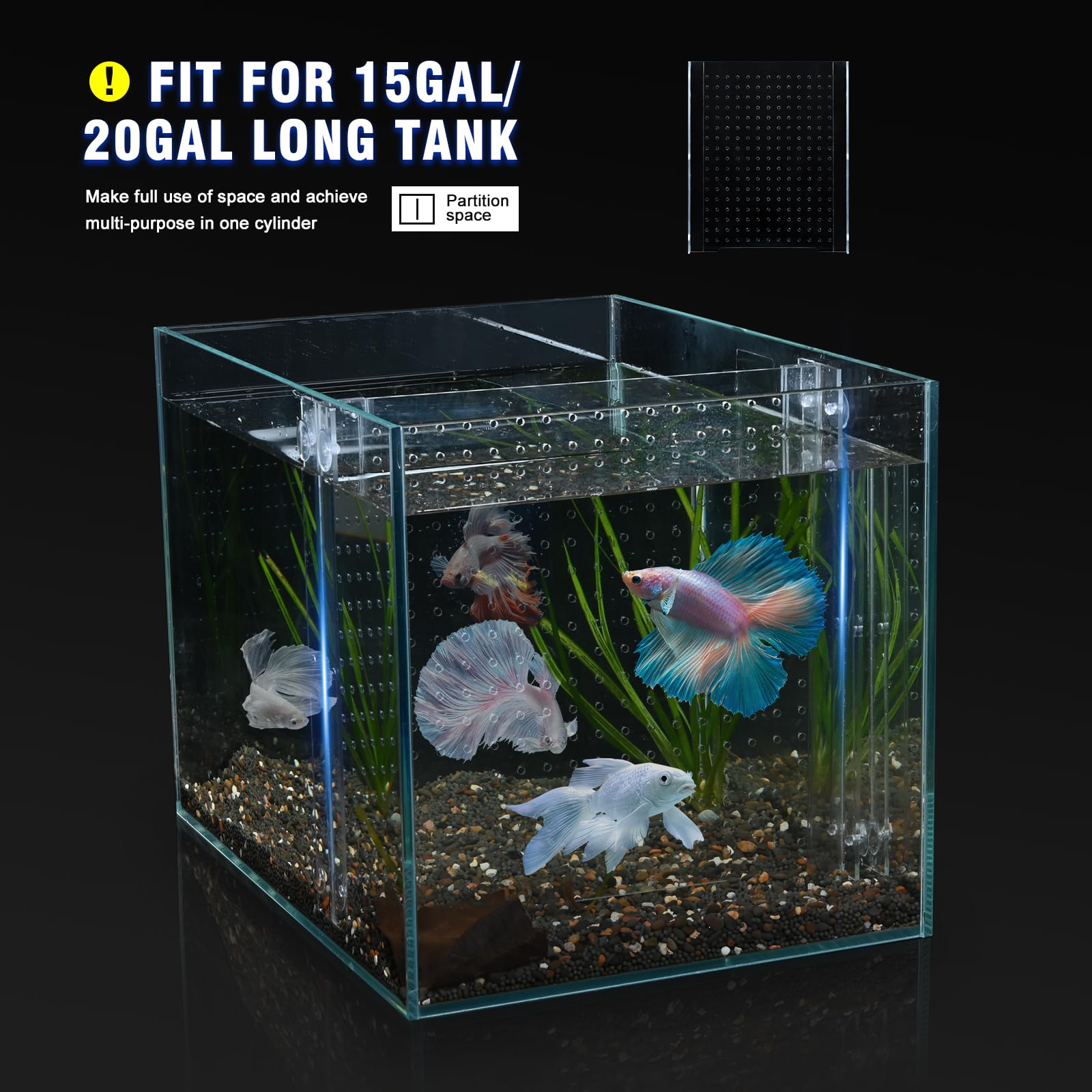 SIKGFPN divider brackets and suction cups enable stable placement and easy removal.