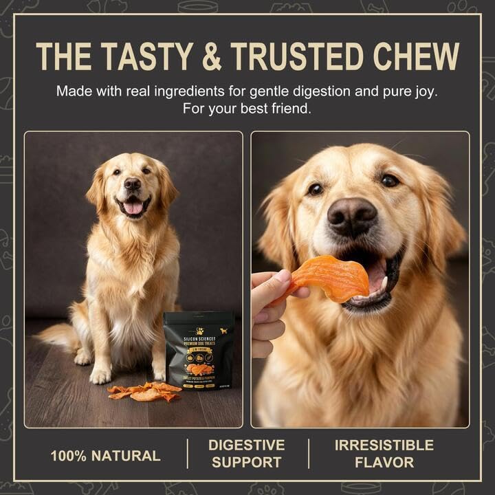 SILICON SCIENCES treats used as training rewards with satisfying chew.
