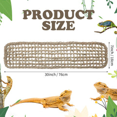 Silkfly bearded dragon hammock seagrass adjustable height for comfortable lounging