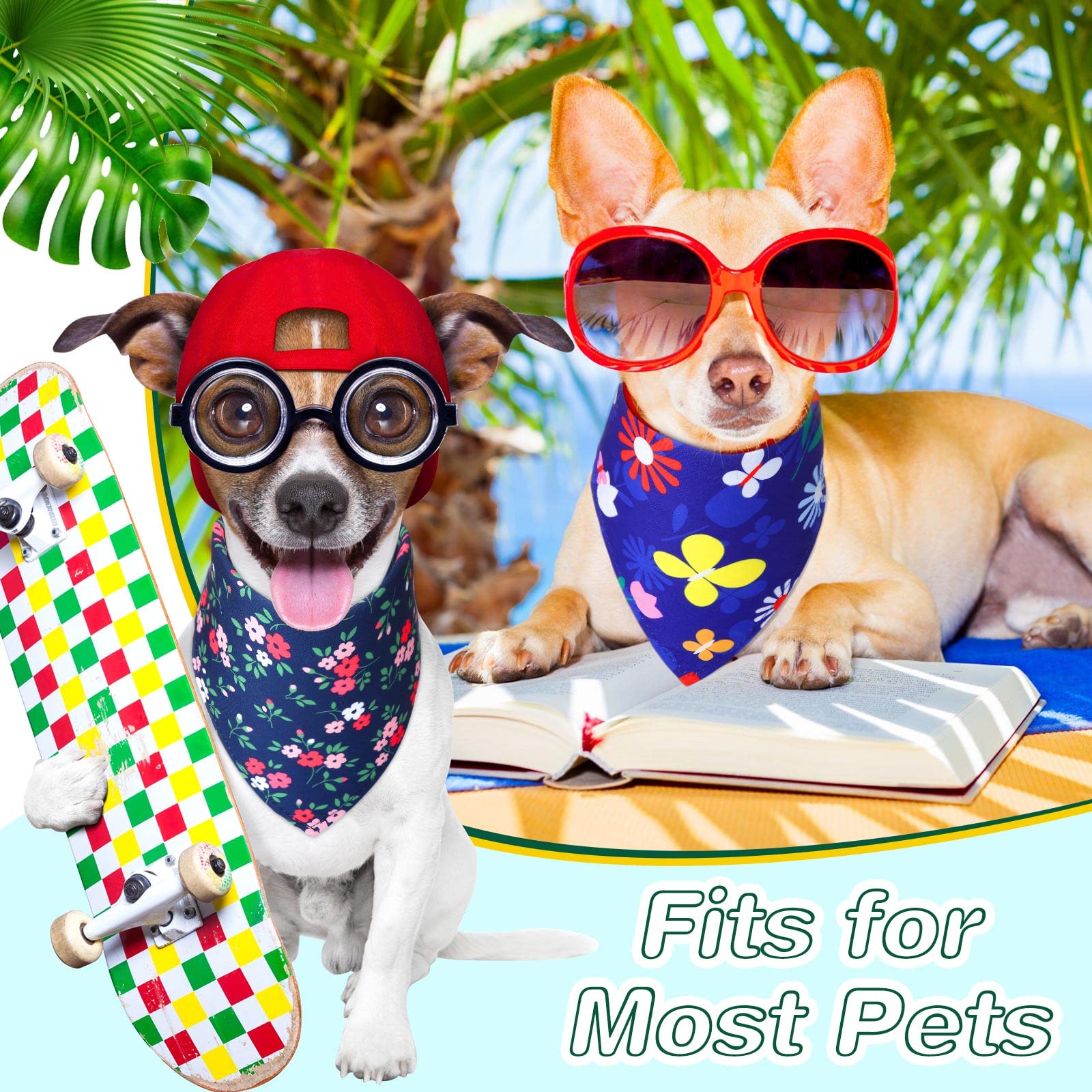 Silkfly flower bandana worn during family outings, enhancing pet style.