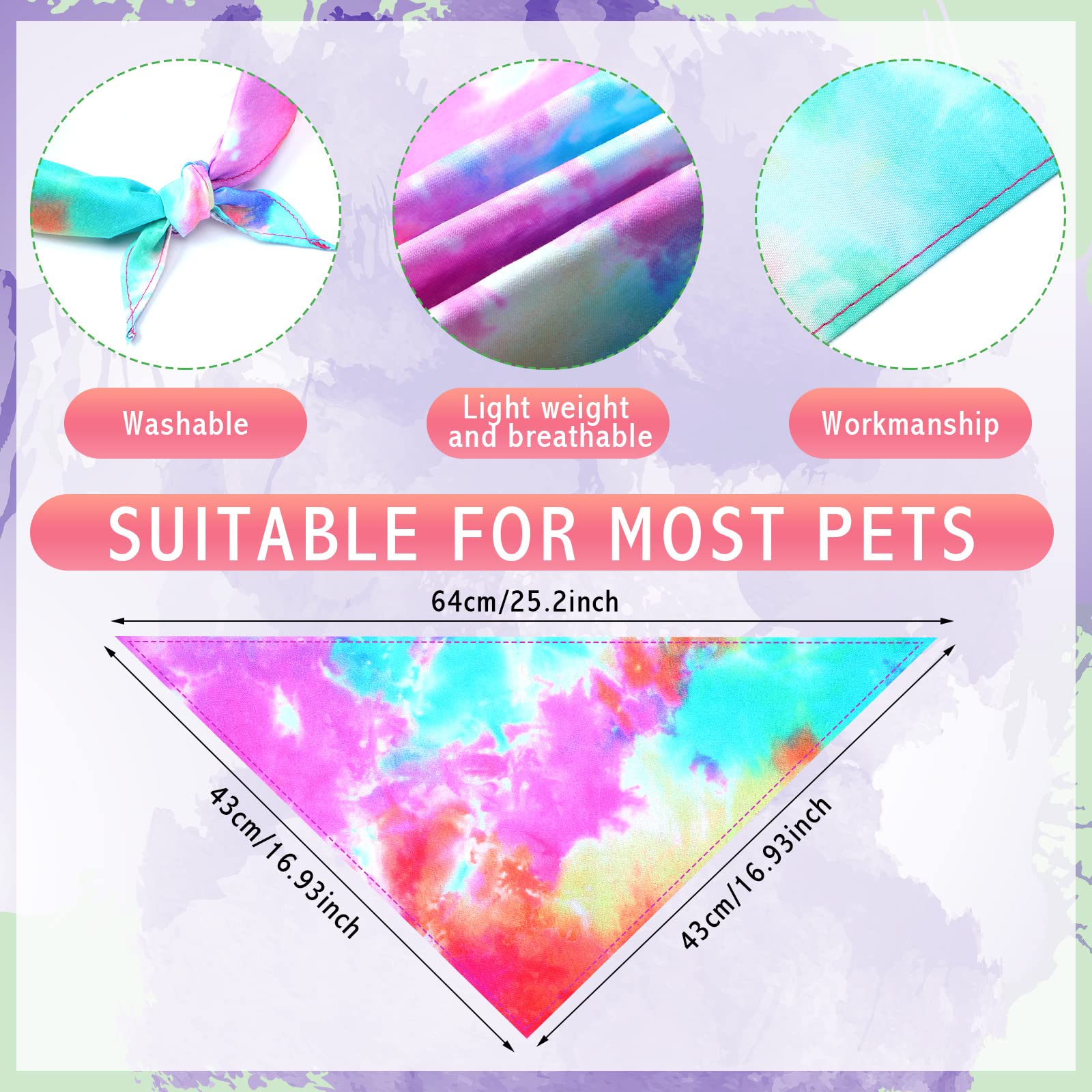 Silkfly washable polyester dog bandanas with colorfast prints after washing