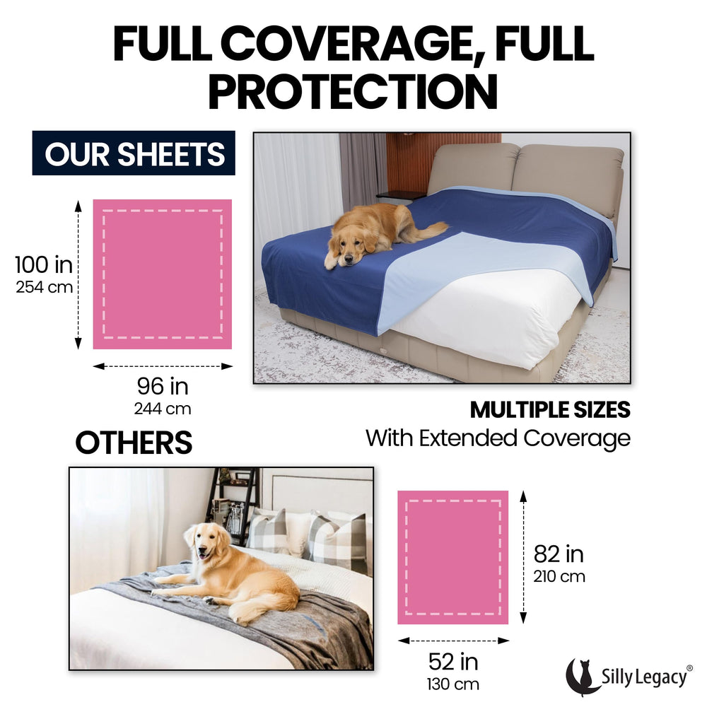 SILLY LEGACY waterproof protector blocks moisture while allowing airflow