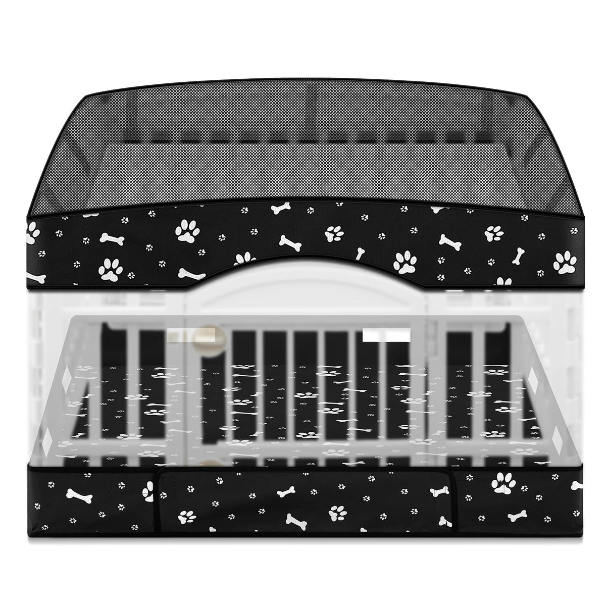 SilTriangle 2-pack playpen cover and bottom mat on a 36-inch four-panel pen, moisture protection.