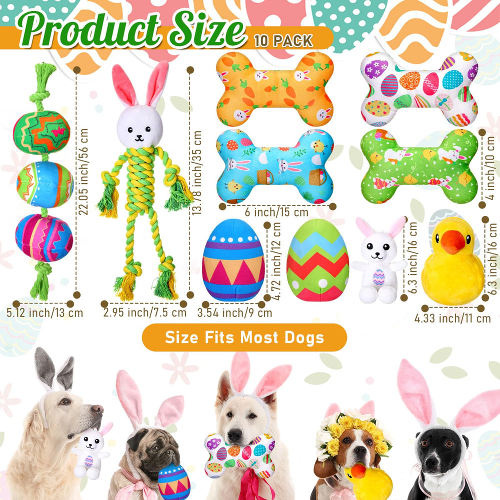 SilTriangle Easter bunny rope toy for fetch and teething fun