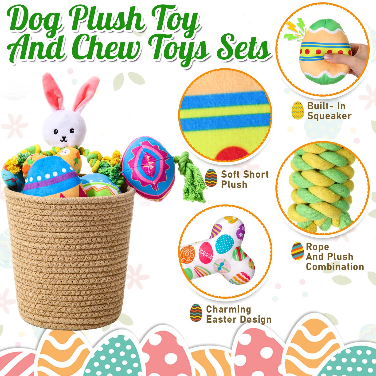 SilTriangle plush bunny dog toy with soft texture for cuddly play