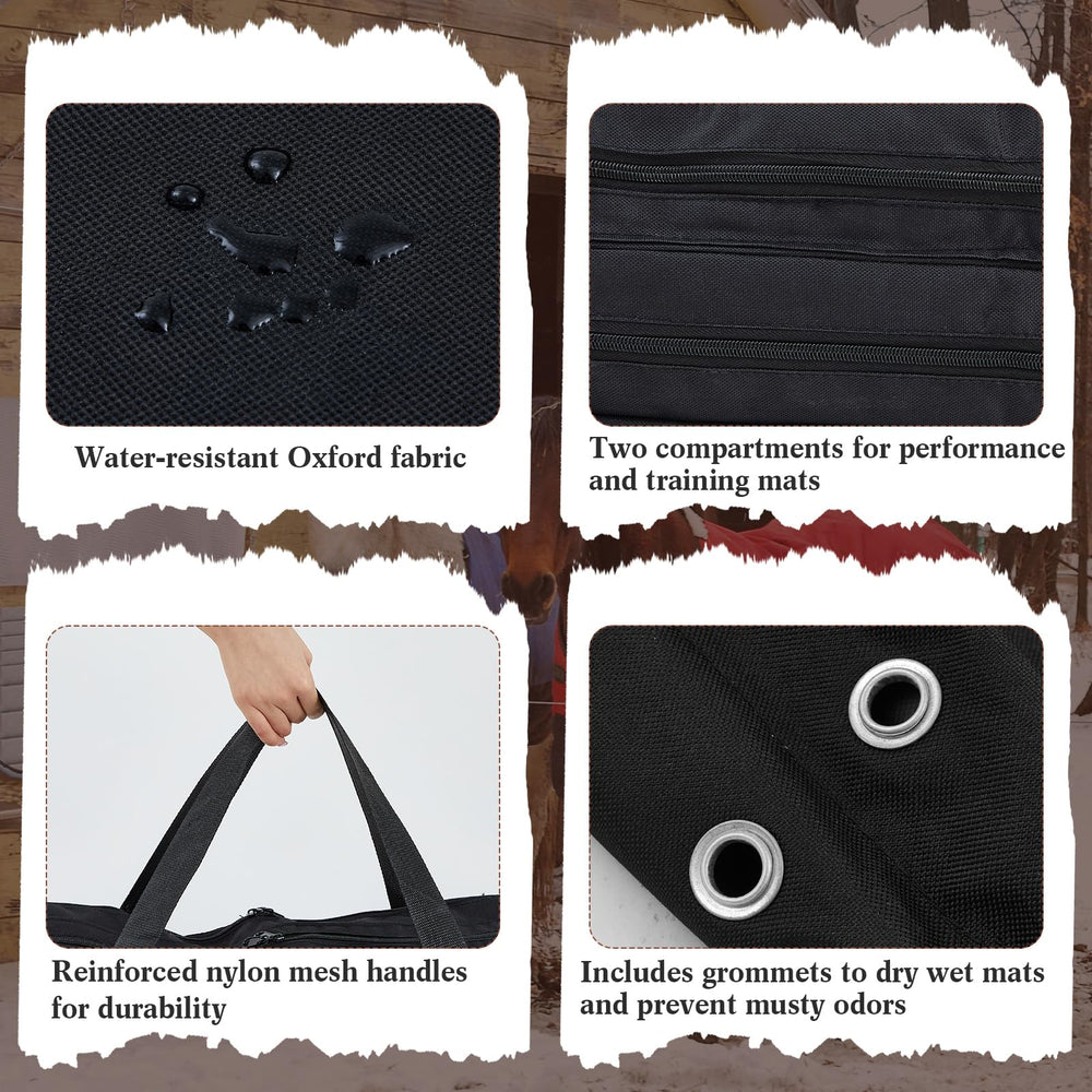 Sized at 63.5 x 73.5 x 16 cm to fit multiple pads and gear.