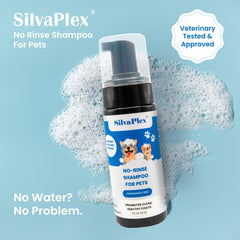 SILVAPLEX No Rinse Foam soft coat closeup reveals conditioning shine