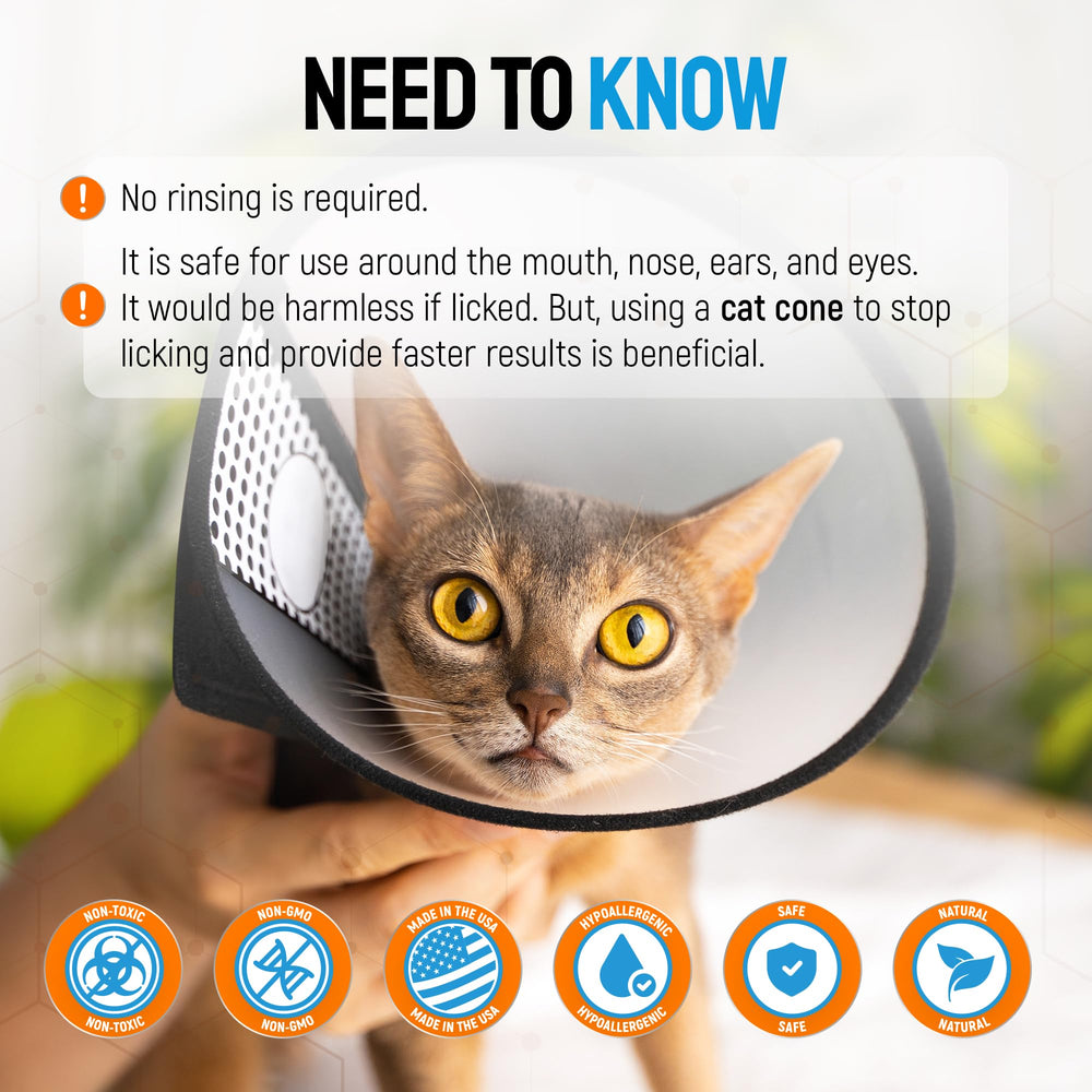 SILVER GRADE cat wound spray ingredients include deionized water.