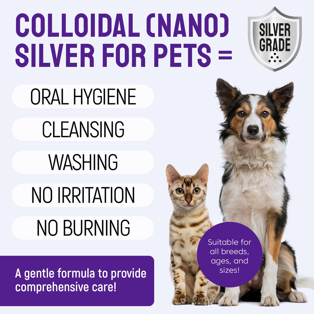 SILVER GRADE deionized-water based-oral-spray for pets