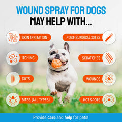 SILVER GRADE spray-action demonstrates easy application for rashes and hot spots.
