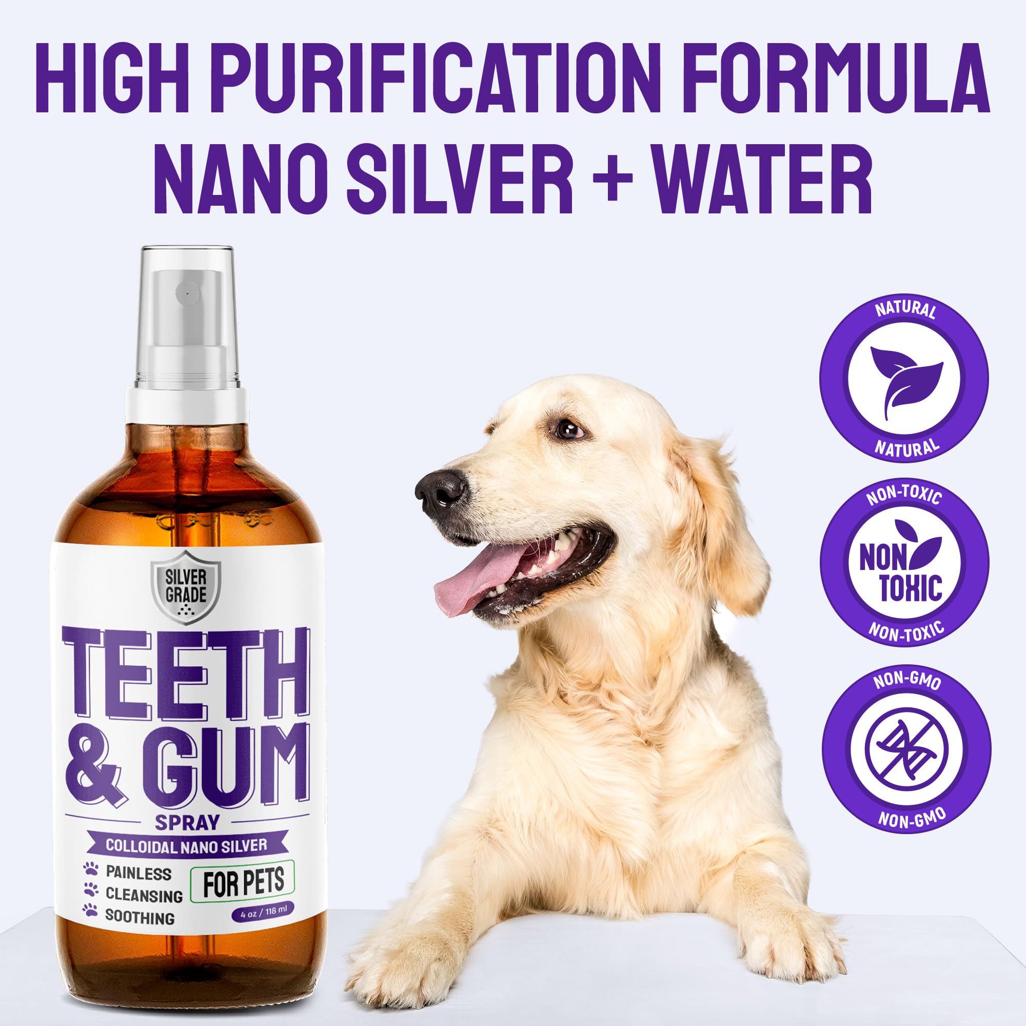 SILVER GRADE gum-support-pet-oral-care-spray daily use