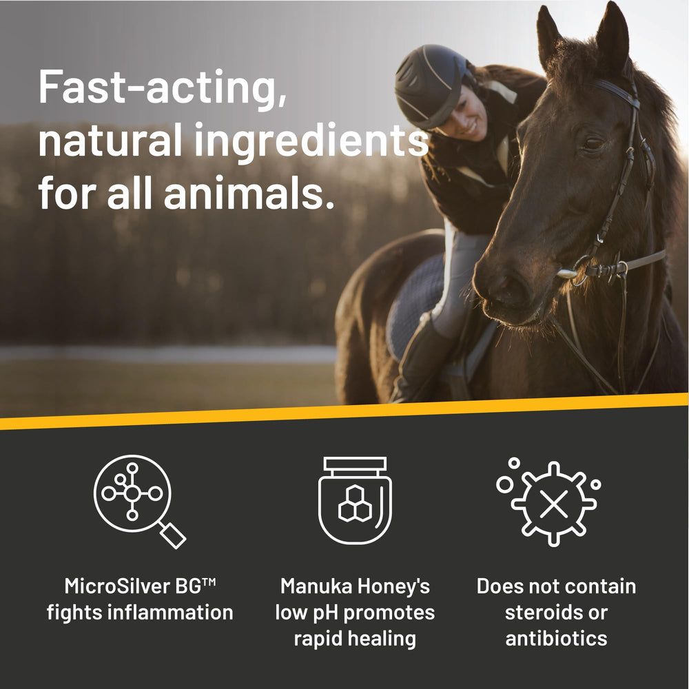 Silver Honey pH balanced antibiotic-free formula supports skin microbiome balance.