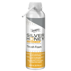 Silver Honey Rapid Hoof Care Foam bottle front for fast, targeted hoof care.
