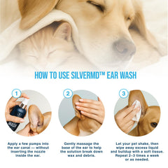 SilverMD Gentle ear wash cools and soothes itchy ears during use.