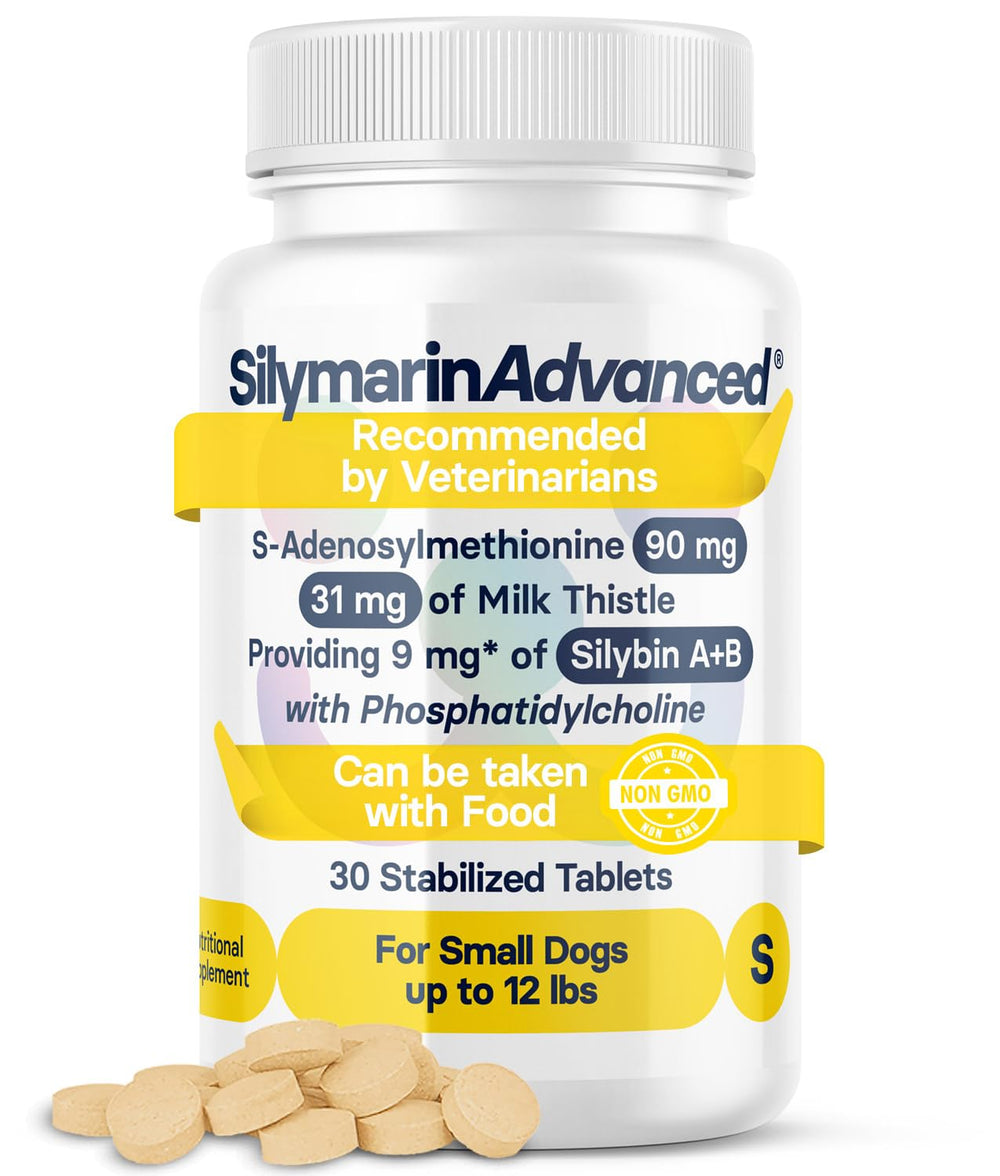 SilymarinAdvanced dog liver health bottle shows supported detox and daily care