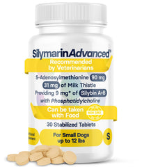 SilymarinAdvanced dog liver health bottle shows supported detox and daily care