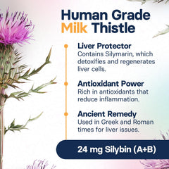 SilymarinAdvanced gluten-free non-GMO label supporting safe pet choices.