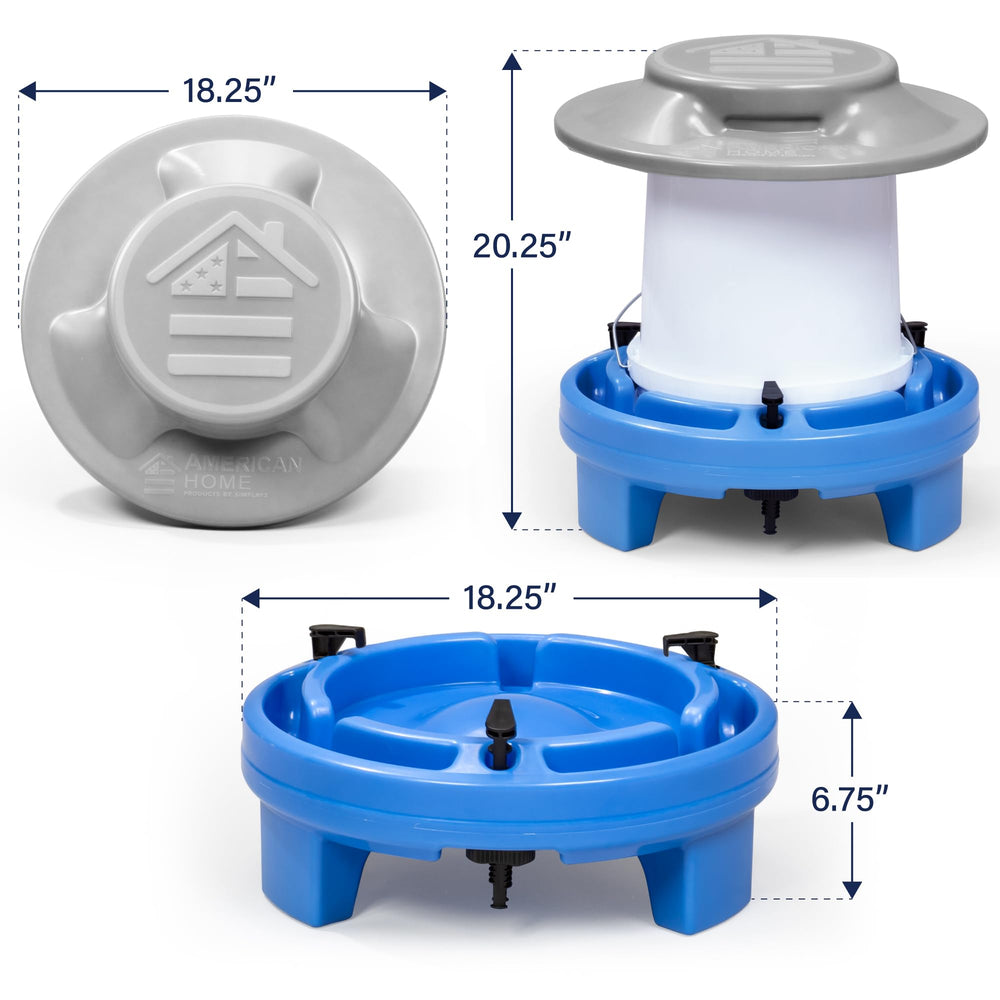 Simplay3 American Home Self-Filling Drinker smooth surfaces simplify cleaning and maintenance