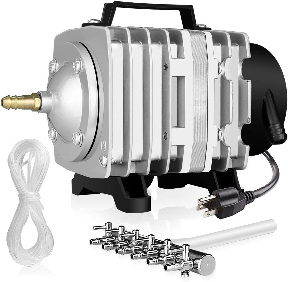 Simple Deluxe 1030 GPH air pump front view for reliable aquarium aeration