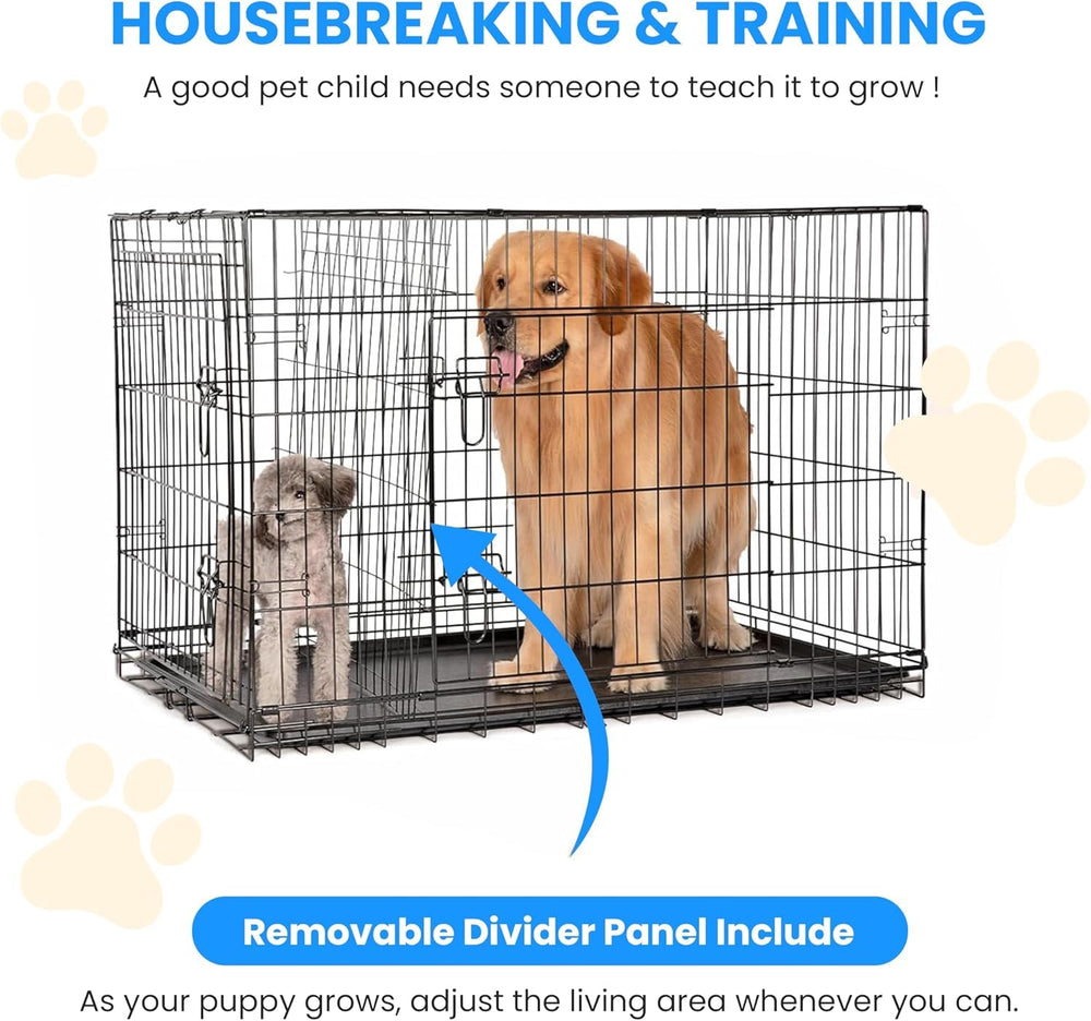 Simple Deluxe 24-Inch crate divider enables two pets to share space comfortably