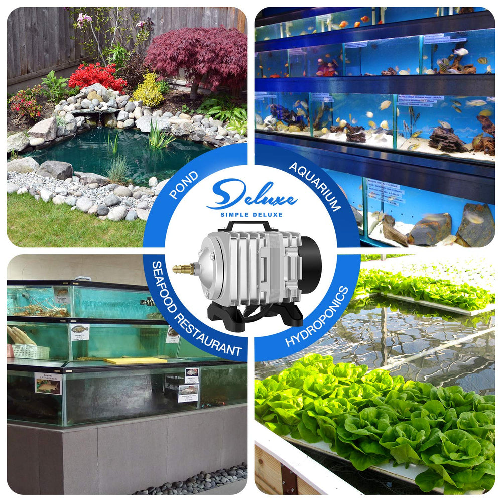 Simple Deluxe hydroponics use-case demonstrating root zone aeration