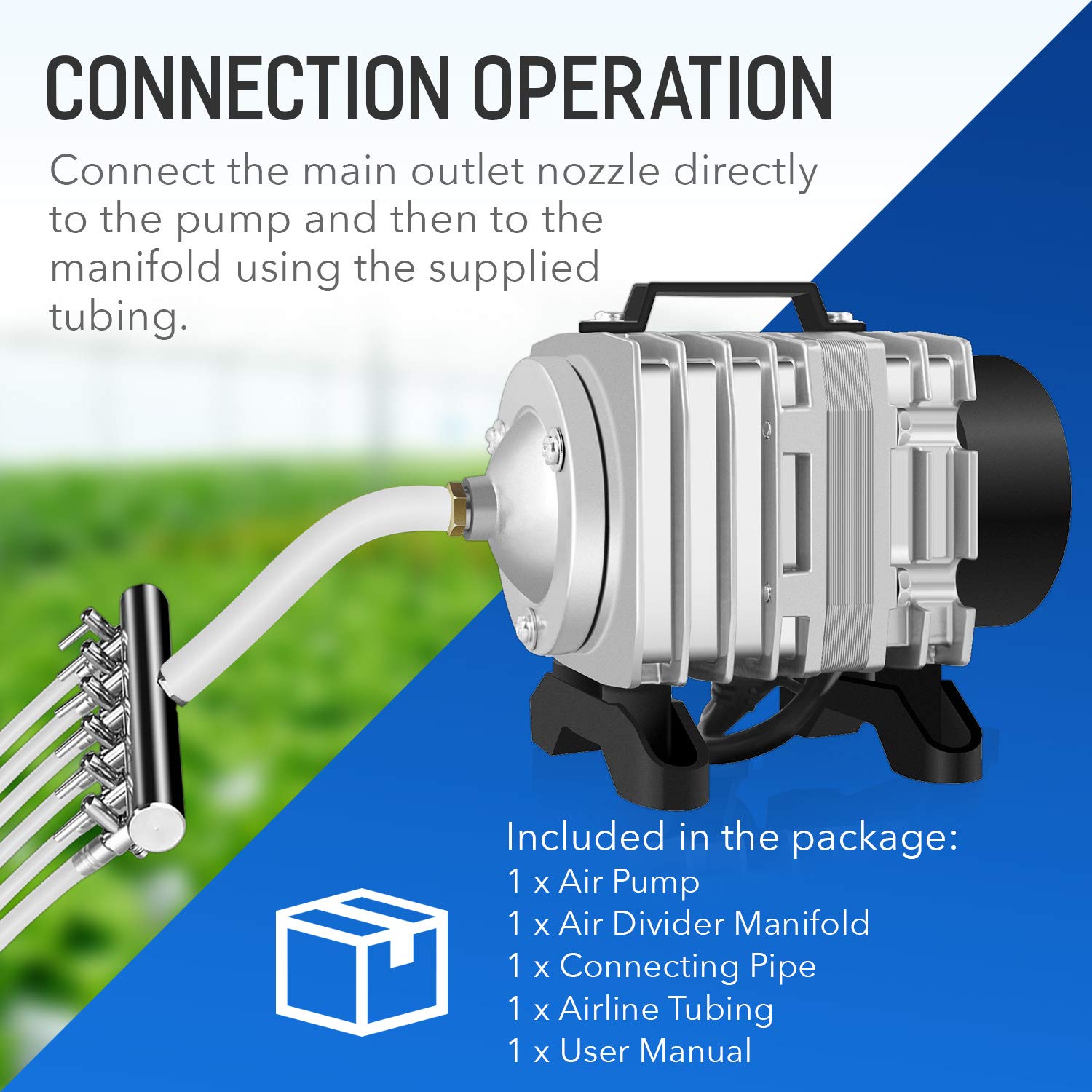 Simple Deluxe tubing setup shows 1/4-inch standard tubing