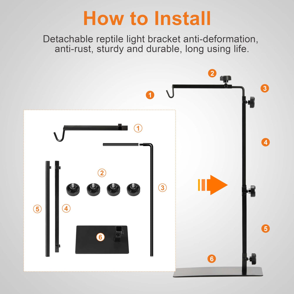Simple Deluxe base insertion design ensures secure placement on glass tanks.