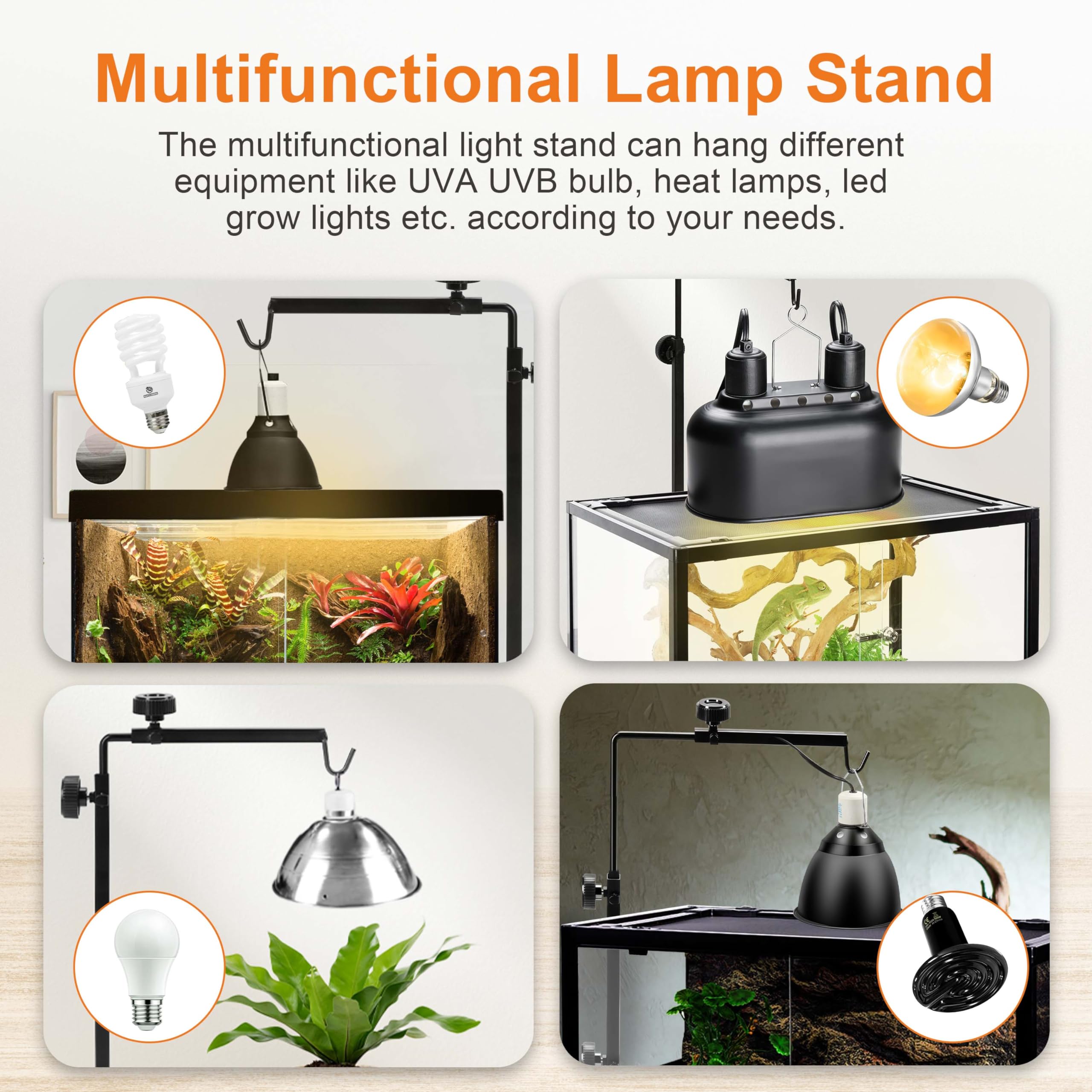Simple Deluxe cantilever hook adapts to different lamp distances.