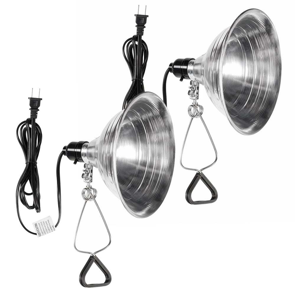 Simple Deluxe clamp light with eight-and-a-half inch reflector for precise room lighting.