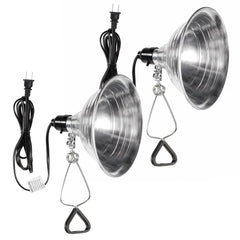 Simple Deluxe clamp light with eight-and-a-half inch reflector for precise room lighting.