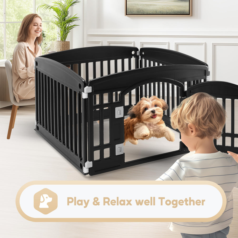 Simple Deluxe lockable door closeup shows secure access and paw safety