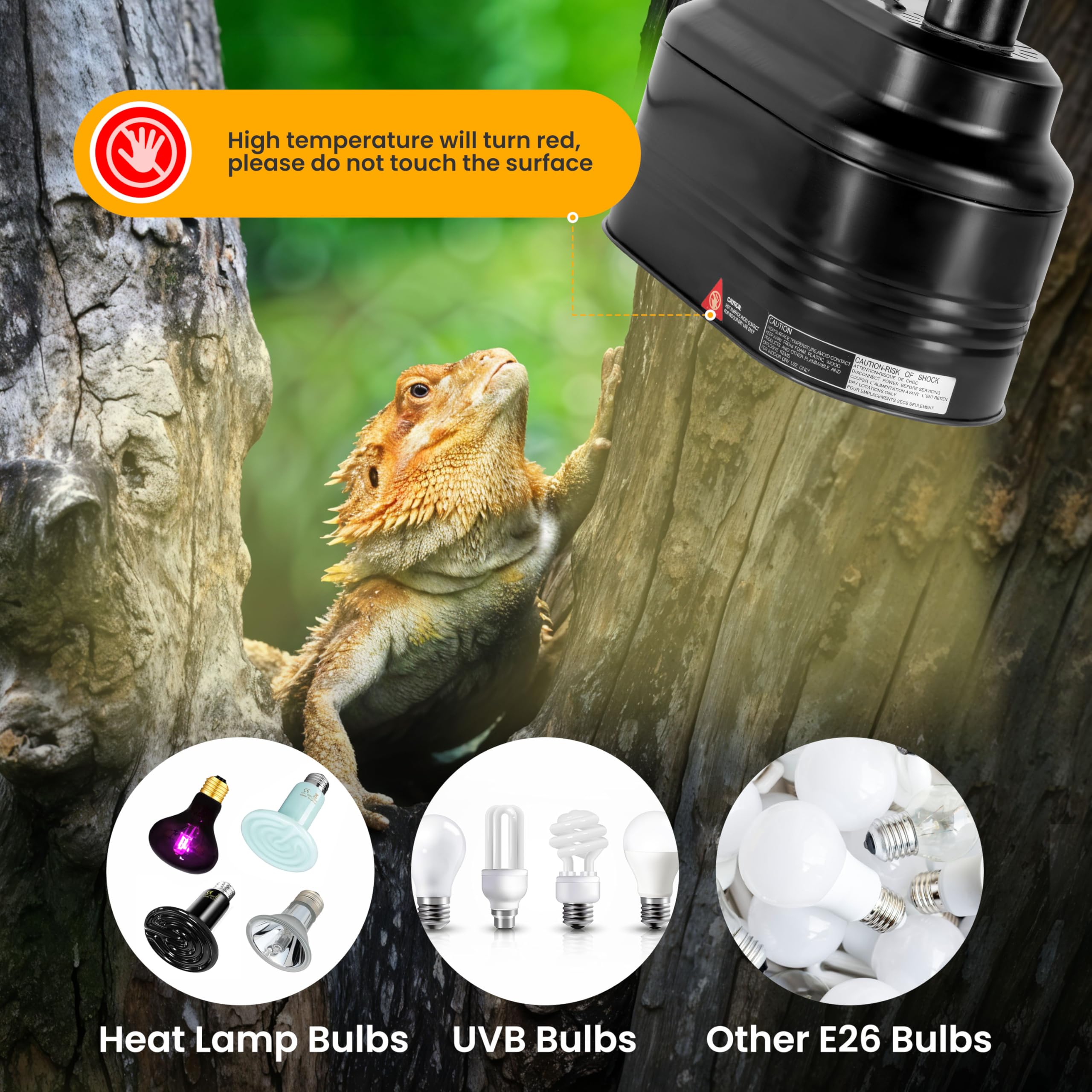 Simple Deluxe dome light fixture showing easy installation and mounting hooks.