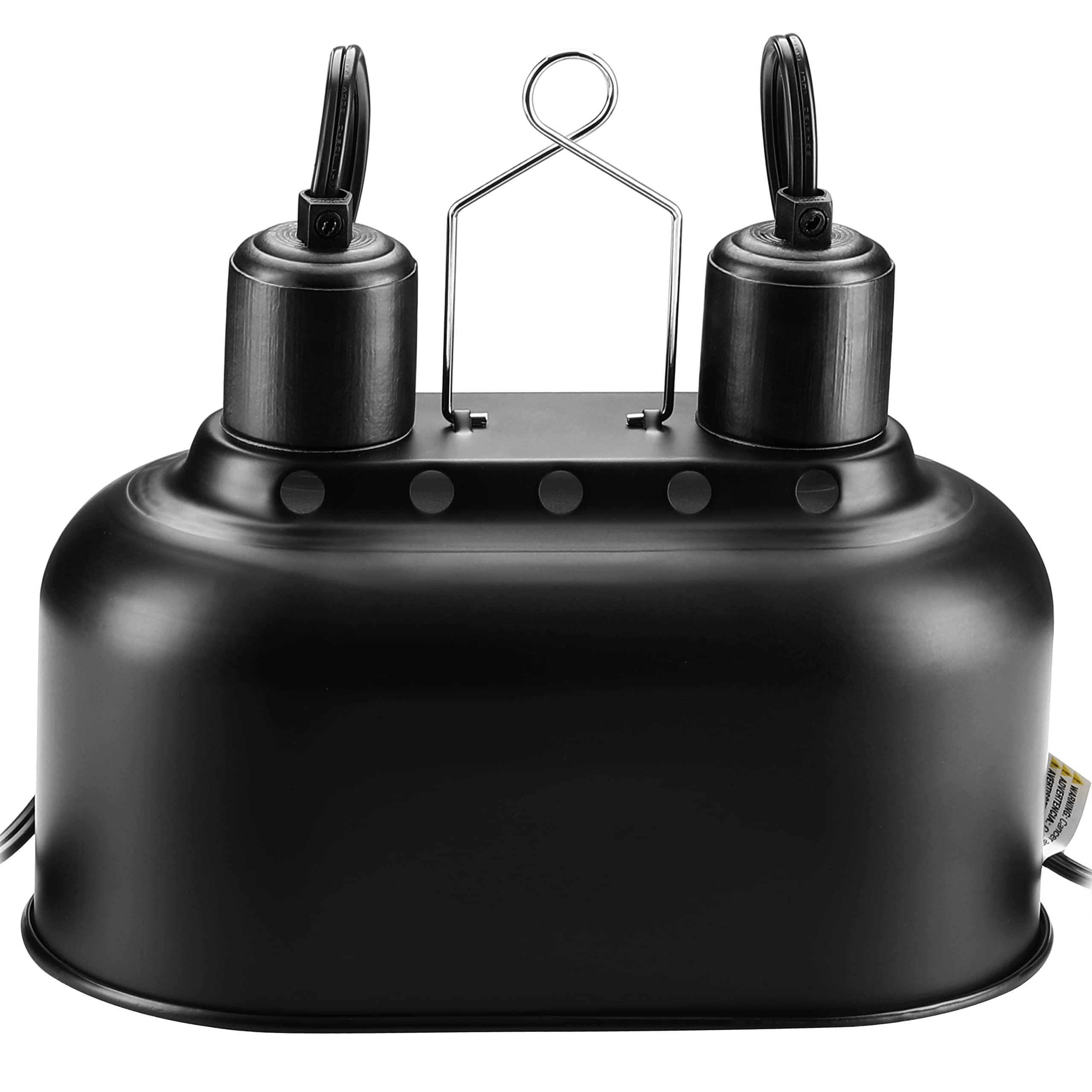 Simple Deluxe dual reptile light fixture with independent control for flexible heat zones.